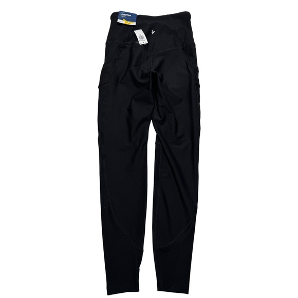 {Old Navy} "Powersoft High-Rise 7/8 Leggings Go-Dry Cargo Zip Pockets" Stretch - Picture 3 of 4